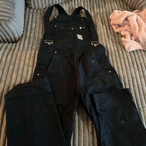 Carhartt Black Men’s Bib Overalls (30x32)